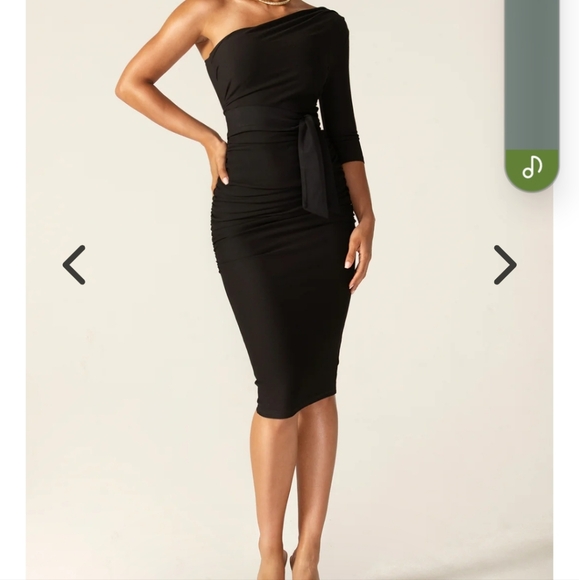 New Alieva Black Dolly Bodycon Dress - XL - Picture 3 of 5